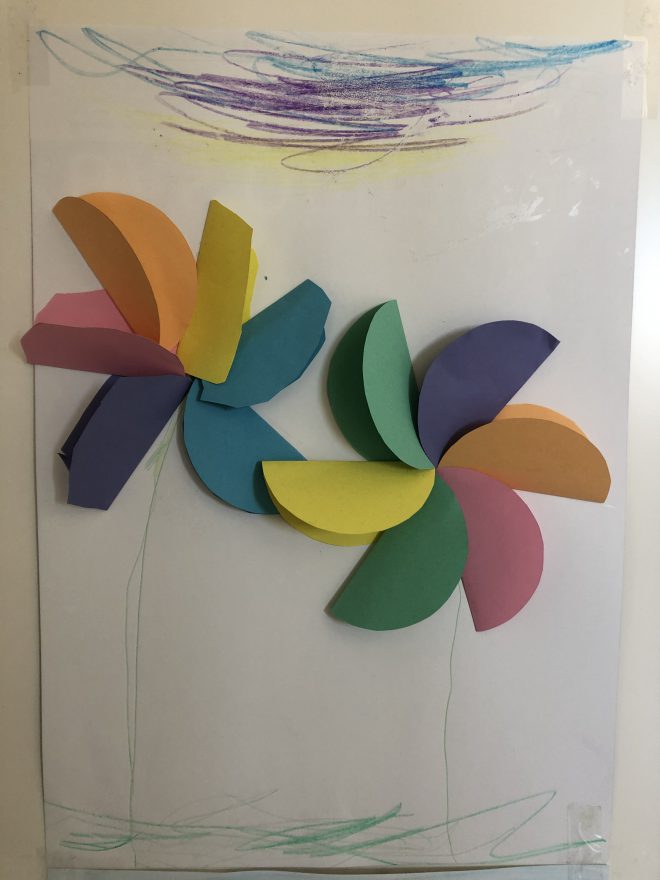 Bunte Blumen basteln