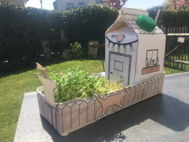 DIY-Upcycling: Garten im Getränkekarton