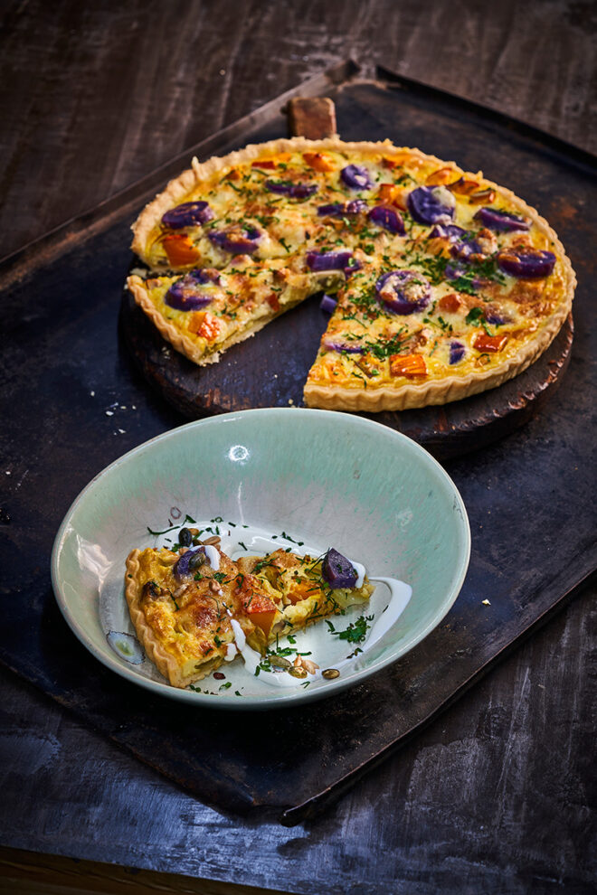 Herbstliche Quiche