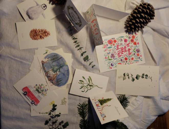 Heute im Adventskalender: Karten von Mela