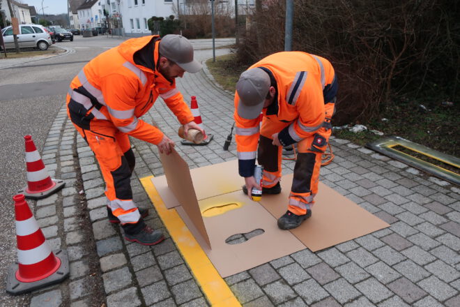 Markierungen für Schulwege