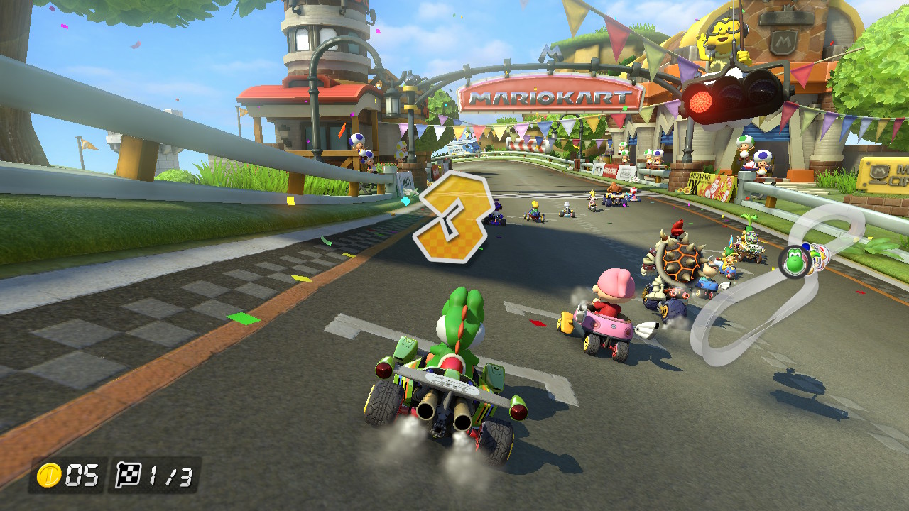 Mario Kart 8 Deluxe - Kinder in der Stadt