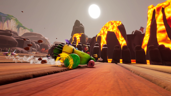 Urzeitliches Rennen in Gigantosaurus: Dino Kart