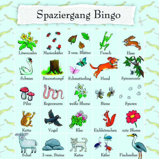 Spaziergang-Bingo gegen Langeweile