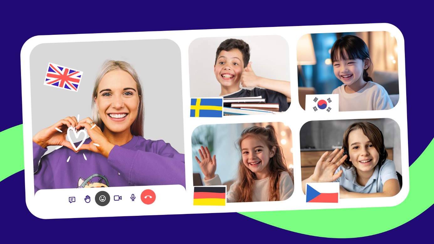 Mit Kindern aus der ganzen Welt zu sprechen, macht riesig Spaß!