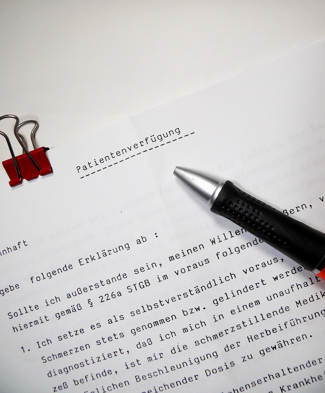Die Patientenverfügung