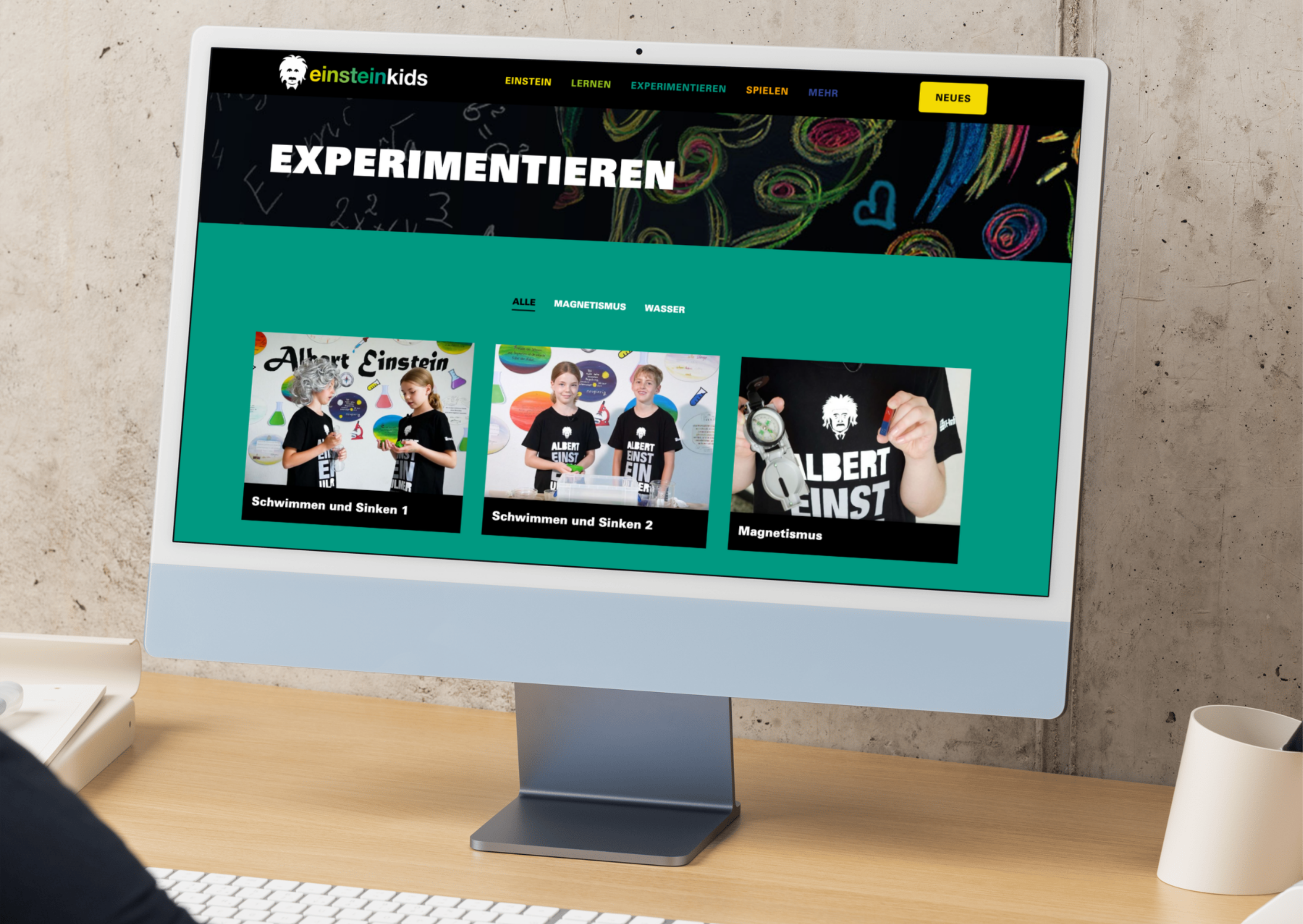 Neue „Einstein Kids“-Webseite