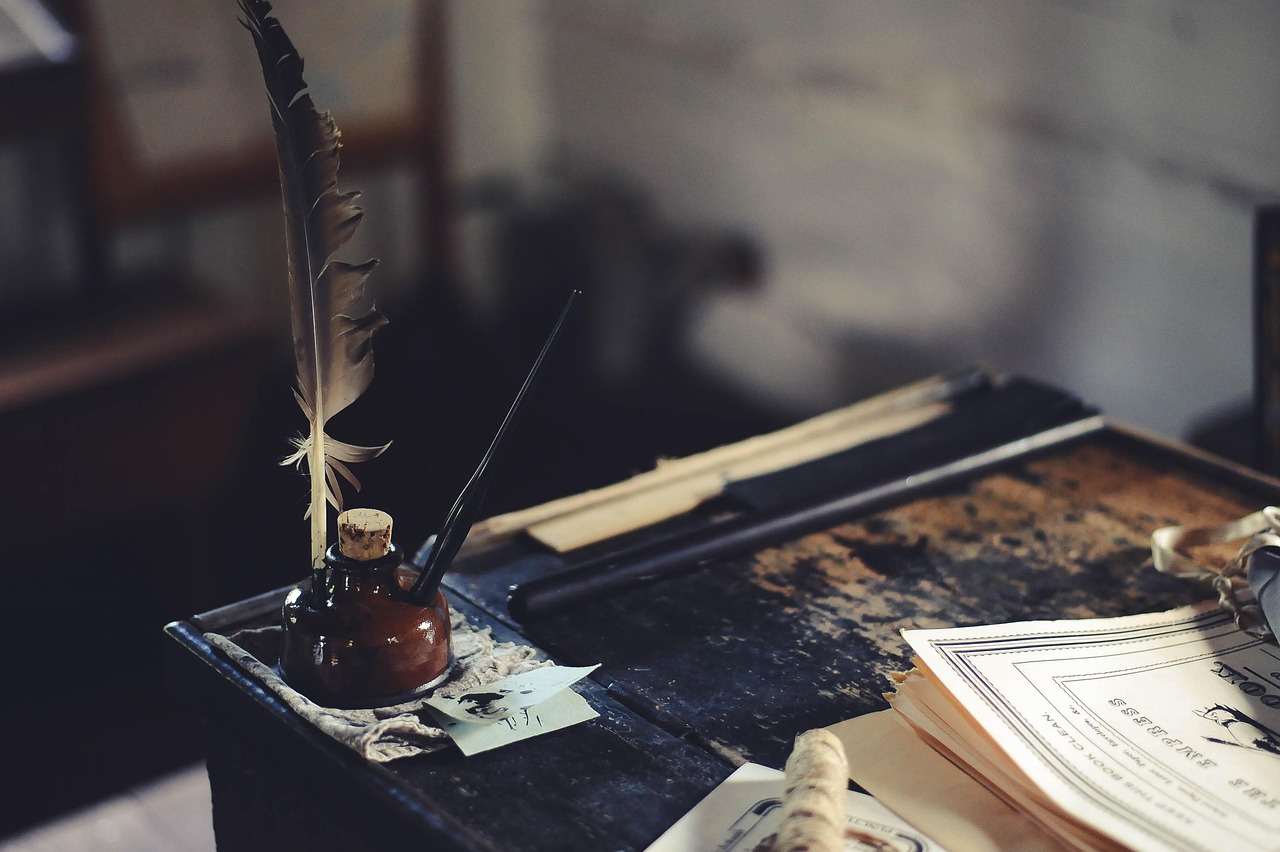 Feder und Tinte statt Handy und Mail