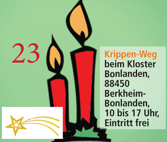 23. Dezember Krippe Bonlanden: