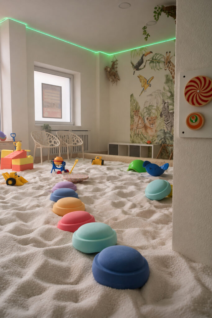 Alle Spielsachen im Kinderbereich sind von Spielgut ausgezeichnet.