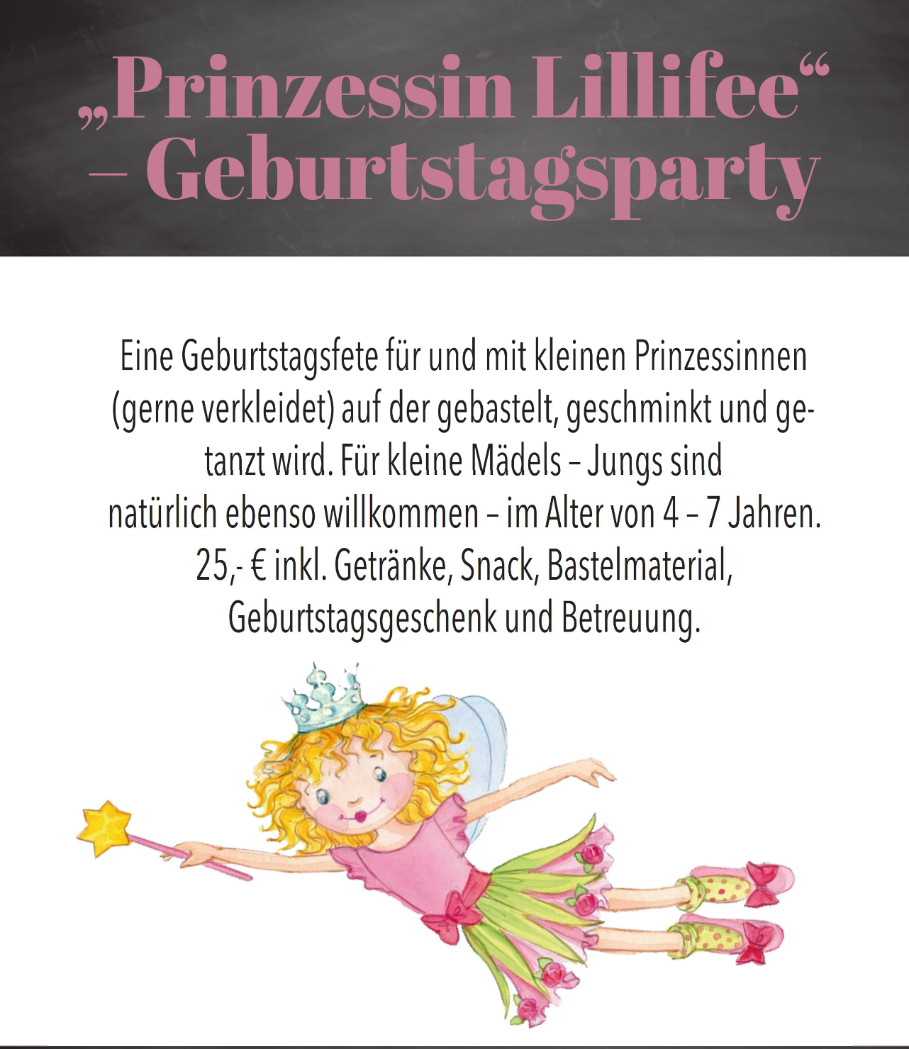 "Prinzessin Lillifee" - Geburtstagsparty